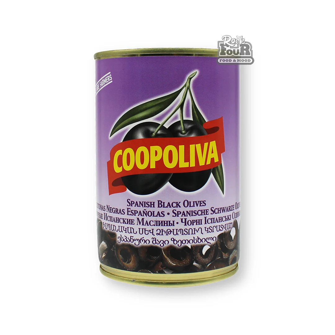 Ձիթապտուղ սև «Coopoliva» կտրատված 385գ